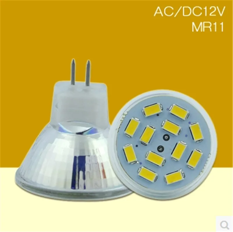 1- 10 шт. Новая Мощная лампада MR11 GU4 5730SMD 6 Вт 9 12 с регулируемой яркостью Led Cob
