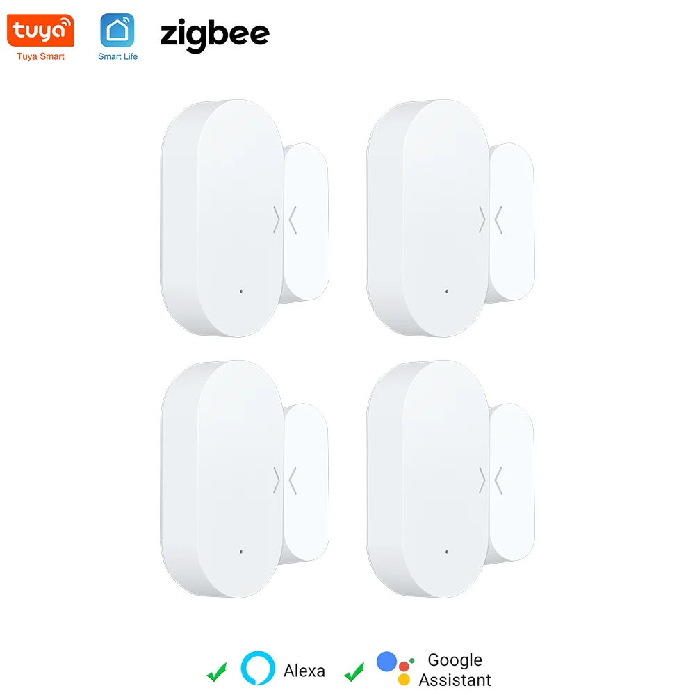 Дверной датчик Tuya Zigbee для умного дома охранная сигнализация автоматизация