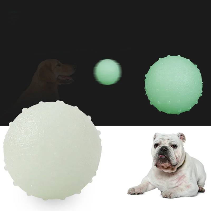 Pet Toys Ball Interactive Rattle Scratch TPR Ball Training Play Ball Attract Entertain Cat Dog Play Chewing Supplies