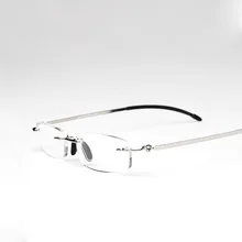 Классический Легкий Бескаркасный HD смола объектив Анти-синие очки для чтения Держатель ручки бинокль Повседневные очки для чтения, в стиле ретро