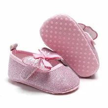 Обувь для новорожденных; обувь для новорожденных с блестками; ботиночки для новорожденных; кожаная обувь для малышей; обувь для начинающих ходить