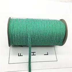 Elastic Gold Wire Glitter Spandex Ribbon for DIY Sewing & Trim Accessories (Gillter green)