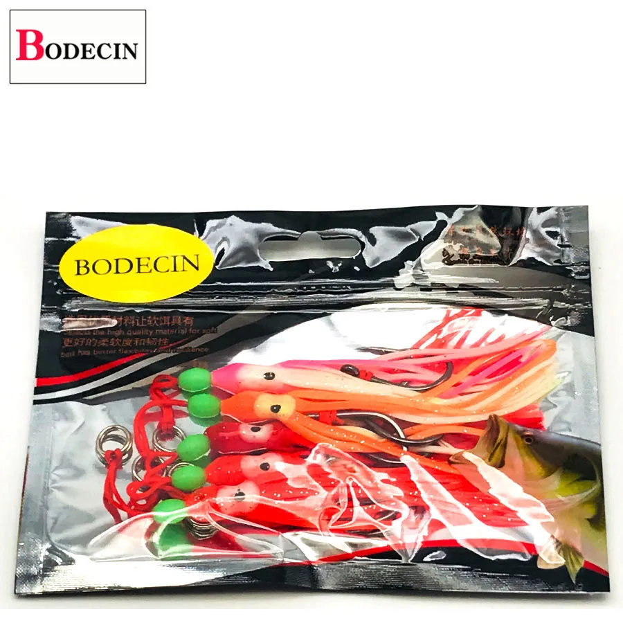 Троллинг Кальмар юбки 13 см мягкие приманки на осьминогов Easy Shiner от морские