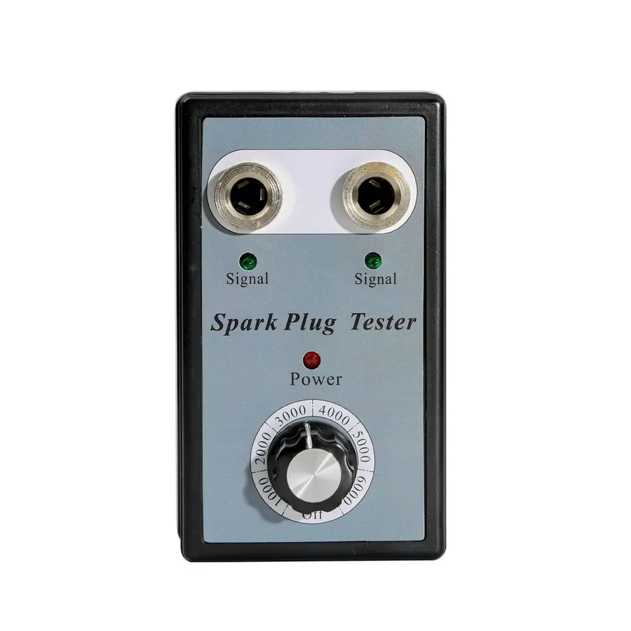 Car Spark Plug Tester Adjustable Double Hole Power Adapter Detector Ignotion Plug Analuzer Two Spark Plugs EU as Free Gift