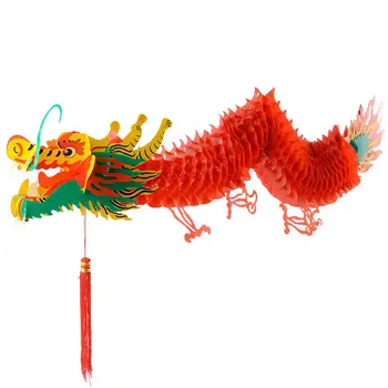 

Chinese New Year Dragon Garland Hanging Decoration 3D Dragon Lantern Hanging Ornament Festival Shopping Mall Home Decoration