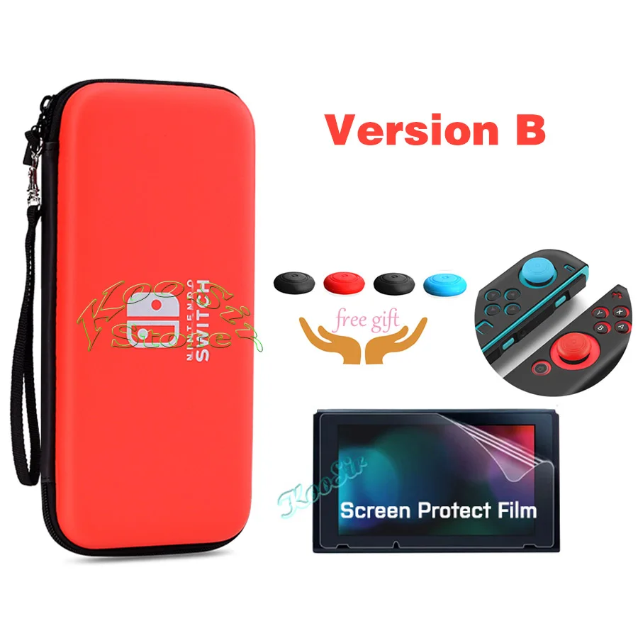 With Screen Film B Rend Switch аксессуары EVA жесткий чехол для хранения консоль сумка для переноски nintendo switch портативная дорожная Крышка для nintendo Switch - Цвет: With Screen Film B