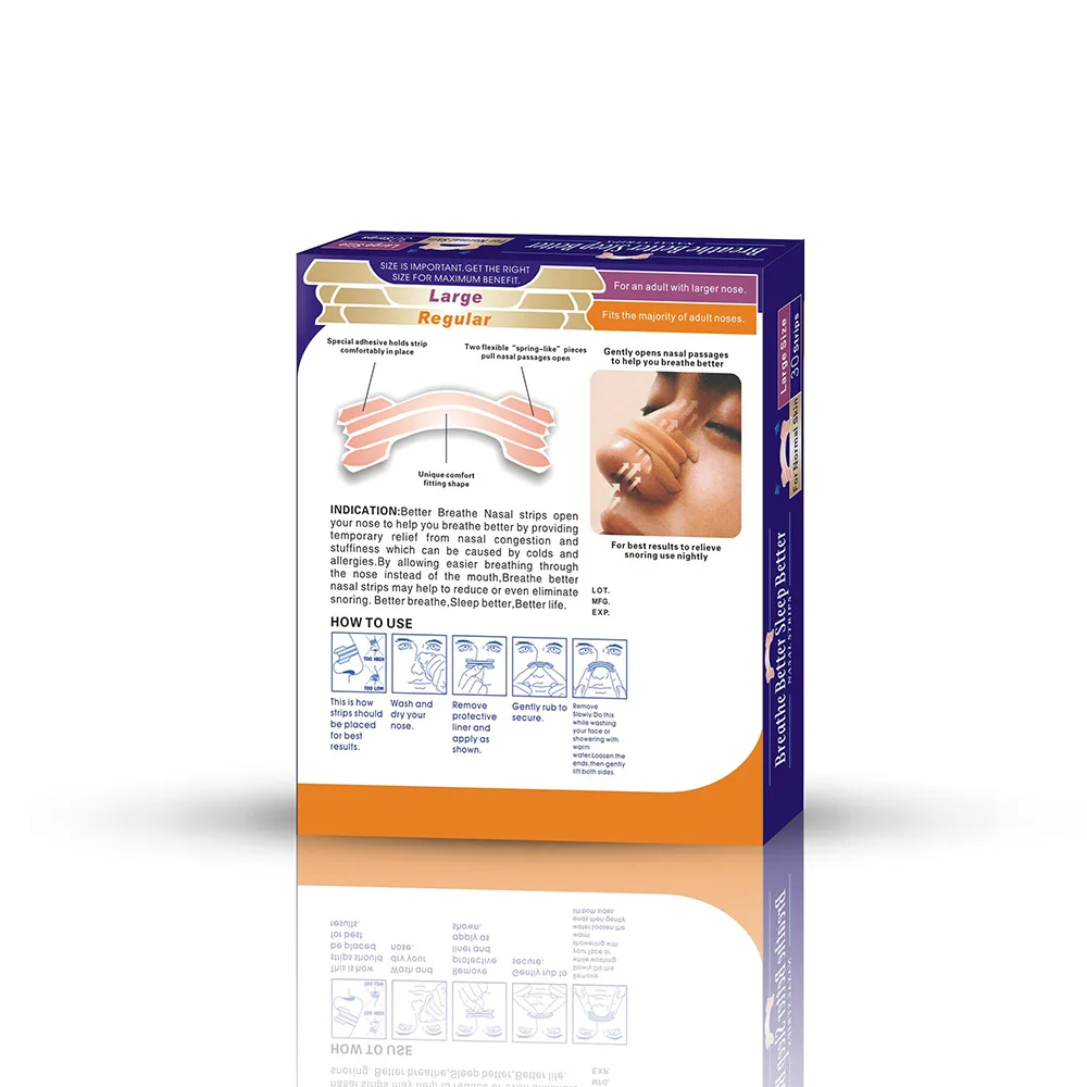 30box=900pcsNasal Strips No Side Effects Anti Snoring Strips to Stop