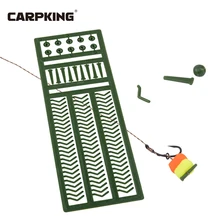 

CARPKING Bait Stopper for Carp Fishing 94 Pellet Stops of One Card Green Plastic Multiple Use 13.2x4.7cm Carp Tackle Boilie Stop