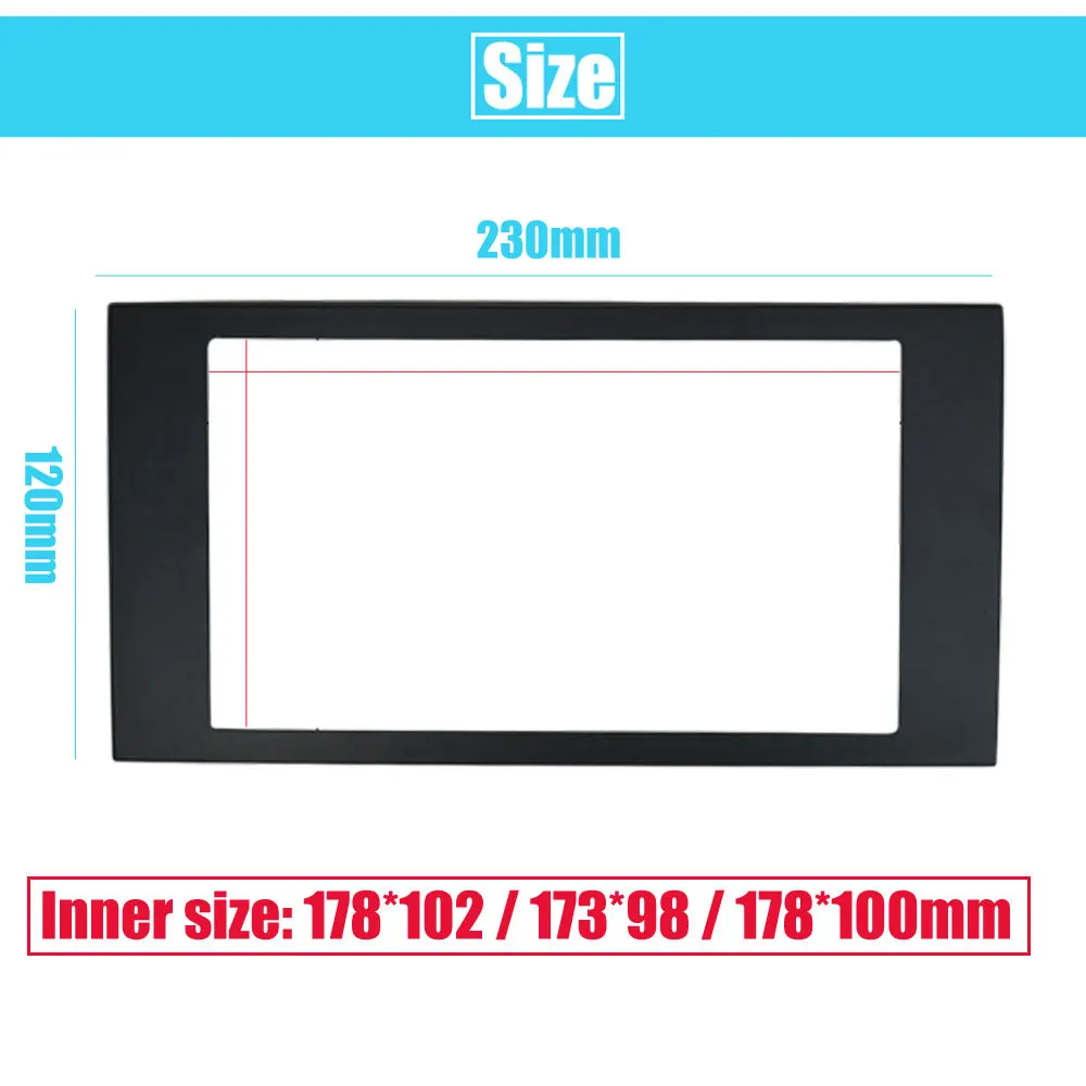 Radio Installation Frame 2Din frame to Car Radio for Ford C-Max S-Max Fusion Transit Fiesta Multimedia Player
