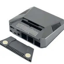 Waveshare Argon ONE: приличный Алюминиевый Чехол для Raspberry Pi 4, с безопасной кнопкой питания и двумя печатными платами, чтобы просто создать его