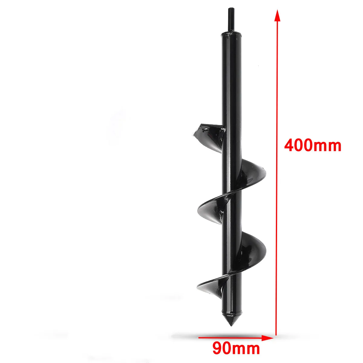 Земляной шнек Дырокол экскаватор инструмент садовая посадочная машина 90 мм сверло забор бурильный столб Дырокол экскаватор садовый Бур инструмент для двора - Цвет: 90x400mm