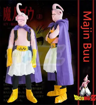

Anime Dragon Ball Majin Buu Cosplay Costume Complete Set Halloween Outfit Unisex Adult Fancy Dress