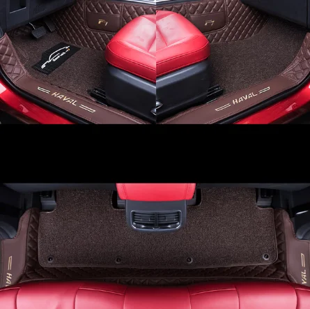 Проводные кожаные автомобильные коврики для maval F7 аксессуары для интерьера - Цвет: 5