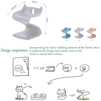 

Double Layer Soap Dishes for Bathroom Soap Dish Holder for Shower Kitchen Accessory No Drilling Wall Mounted