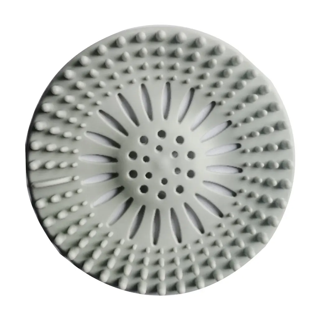 Round Floor Drain Mat Cover Plug Water Filter Shower Drain Covers Sink Strainer Filter Hair Stopper For Bathroom Kitchen