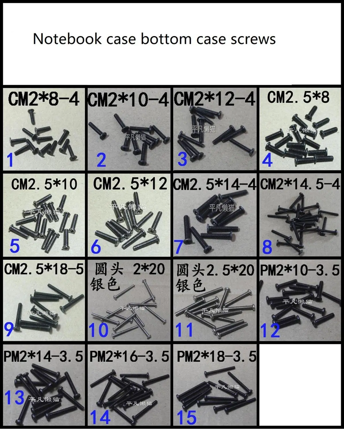 Ssea New Laptop Shell Bottom Case Screw Long Screw For Lenovo Asus Acer