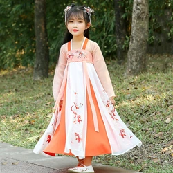 Traditional Chinese Clothing Cosplay New Year Costumes Hanfu Tang Suit for Girl Long Dress Dance Performance Clothes 2022 Silk