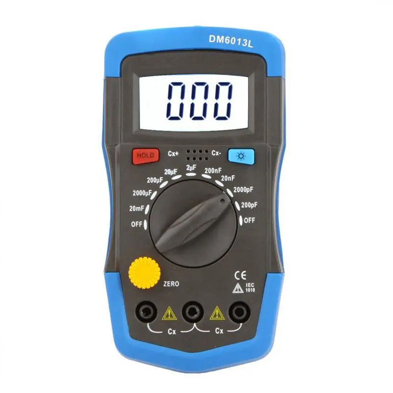

Condenser - DM6013L Handheld Capacitance Meter Condenser Meter w / LCD Backlighting