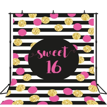 

CapiSco Photography Backdrop Custom Personal Birthday Party Backdrops Sweet 16 Decorations Photo Background Photobooth Prop