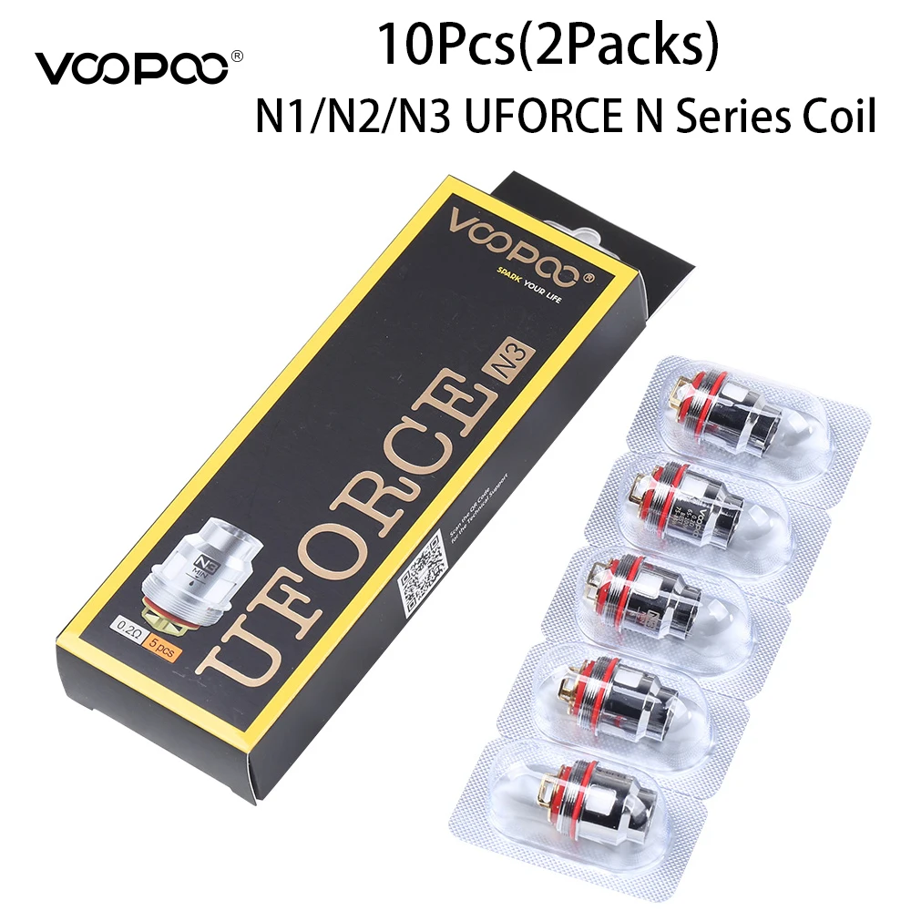 

10Pcs Original VOOPOO Coil Uforce N1 N2 N3 Core 0.13ohm Single Meshed coil 0.3ohm Dual mesh coils 0.2ohm Triple mesh coil Vape