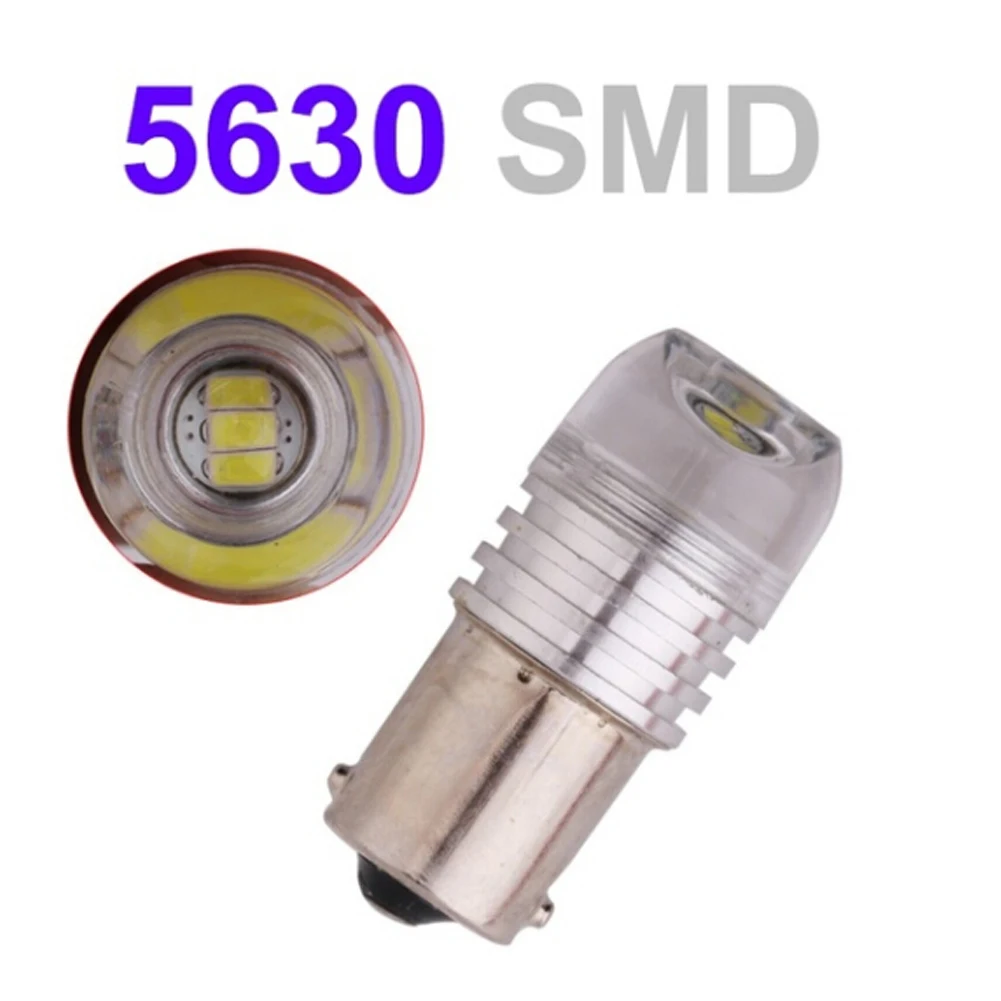 2 шт. 3W COB 1156PY 7507 PY21W BAU15S Автомобильный светодиодный вогнутый объектив тормозной сигнал поворота стояночный светильник Янтарный Автомобильный задний стоп-светильник