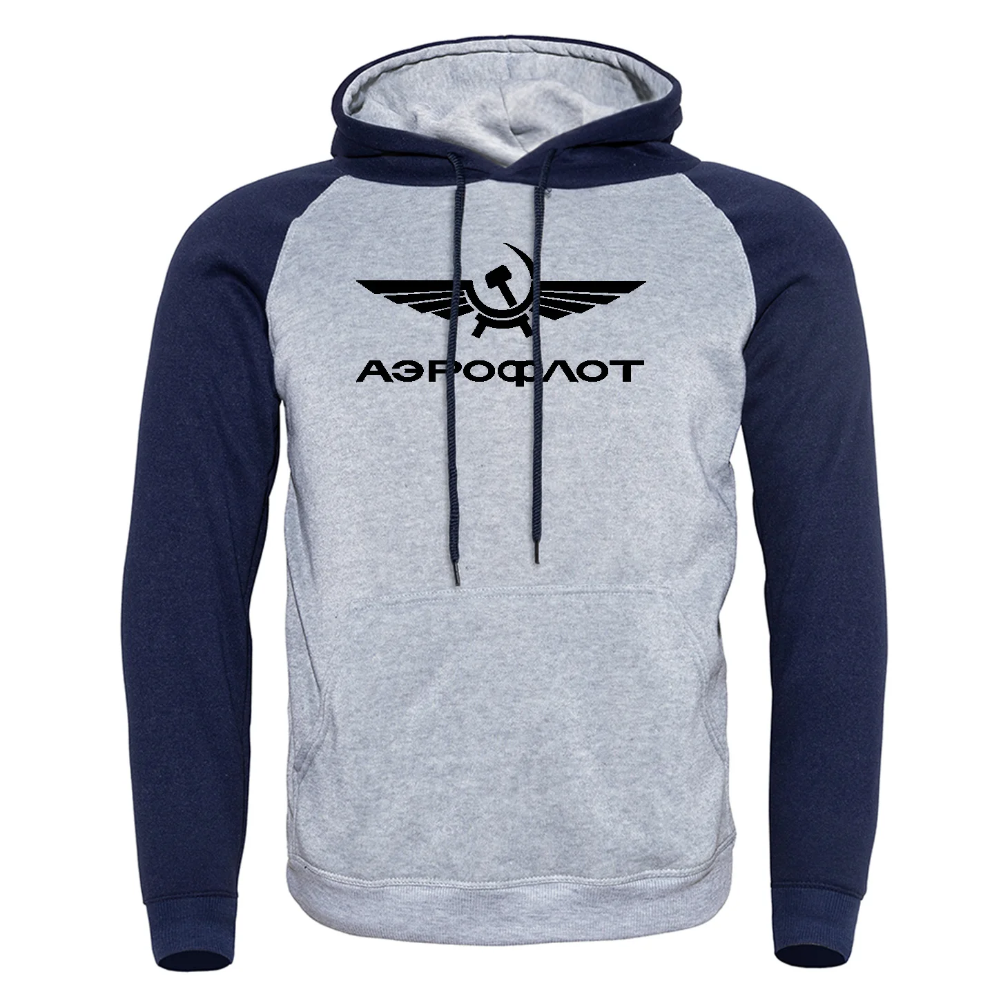 

Aeroflot CCCP Civil Aviation Ussr Russia Airforce Hip Hop 2019 Autumn Winter Simple Print Man Sweatshirts Raglan Hoody Fashion