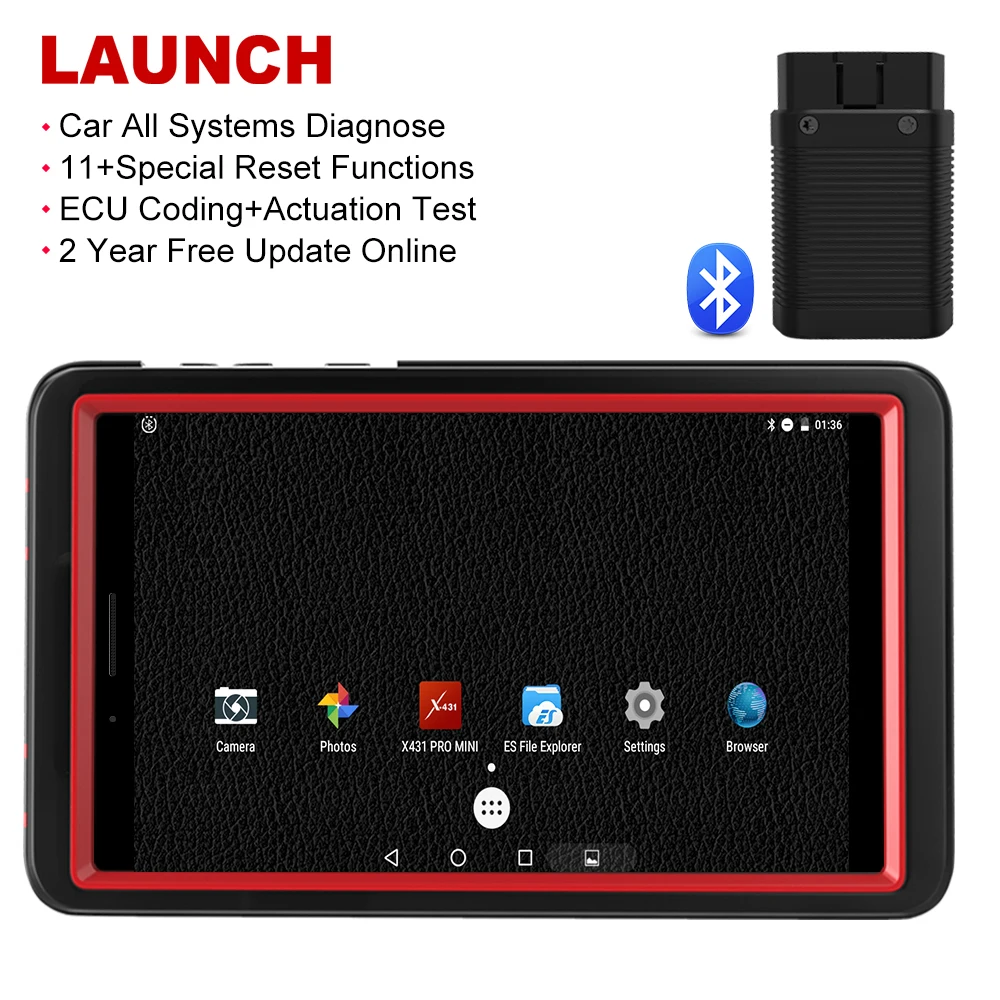Launch X431 Pro Mini OBD2 автомобильный сканер полная система программатор ЭБУ OBDII