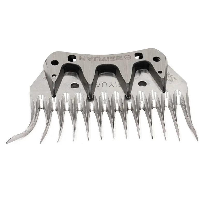 Sheepshearing Durable 9 Tooth/13 Tooth Sheep Goats Shearing Clipper Curved Tooth Blade Sheep Clipper Shear Scissor Cutting Blade 6