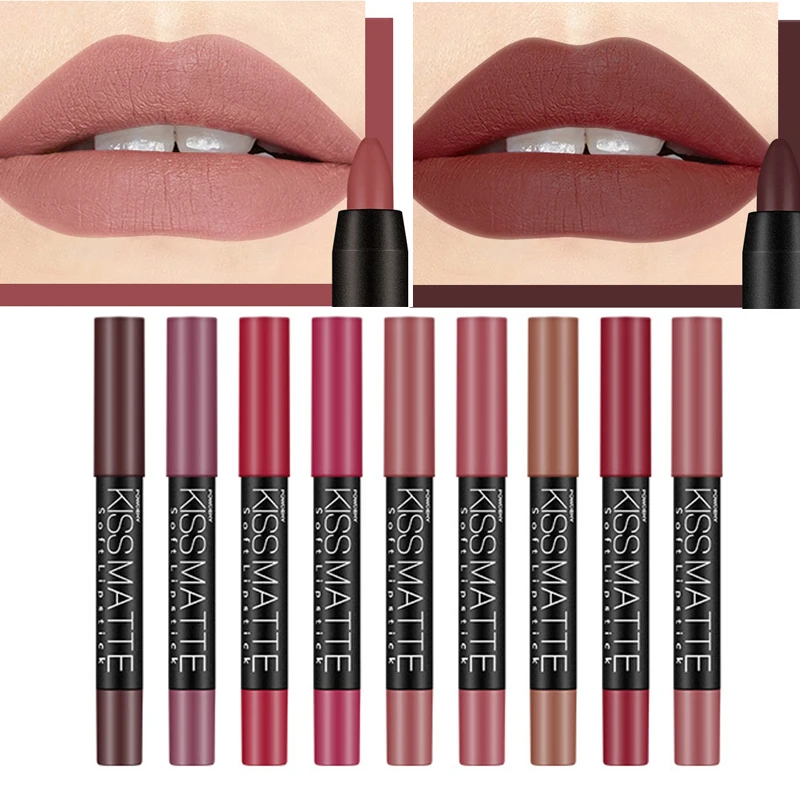 

Maquiagem brand 19 color lip kit matte Lipstick Waterproof Nutritious Velvet lip stick Red Tint Nude batom makeup Lipstick