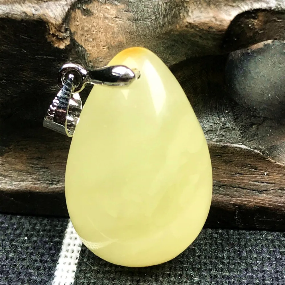 Natural Yellow Amber Pendant (171)