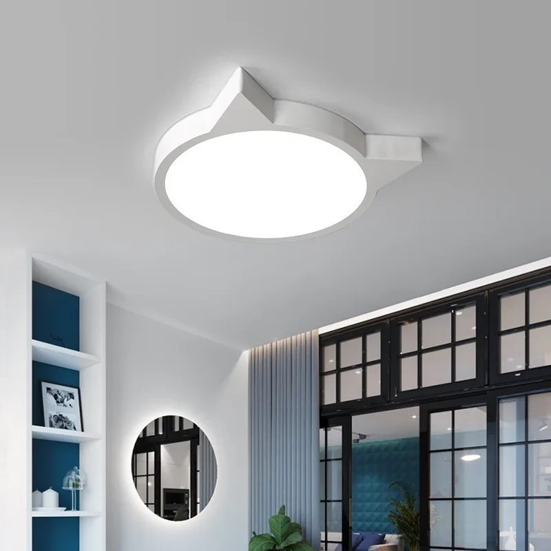 

Nordic Oak Led Ceiling Lights Living Room Round Multicolor Alloy Led Ceiling Lamp Bedroom Led Ceiling Light Fixture 40cm