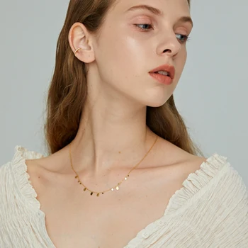 

Timeless Wonder Titanium Glam Water Drop Chains Choker Necklace Women Stainless Steel Jewelry Punk Gothic Boho Top Ins Cute 5441