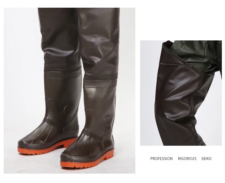 Waterproof Anti-Wear Fishing Pants Men Women Non-slip Rain Boots Outdoor Farmer Fisher Hunting Wading Trousers EU 38-46 fishing waders