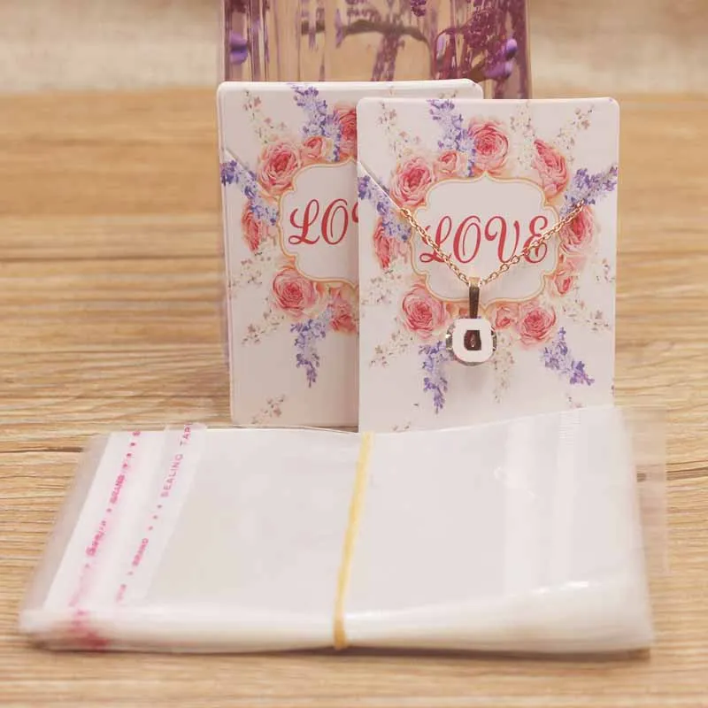 

25desings new arrival jewelry necklace paper package card good luck dreamcatcher small pendant charms paper card 50pcs+50bag/lot
