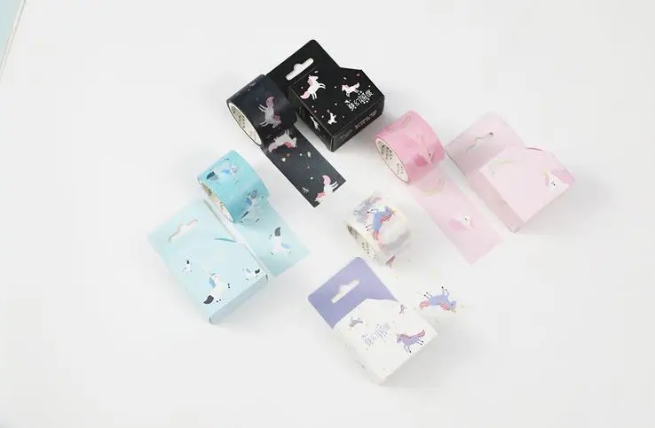 1 шт. 30 мм в ширину Dream Unicorn декоративная клейкая васи лента DIY Скрапбукинг наклейка этикетка маскирующая лента канцелярские принадлежности