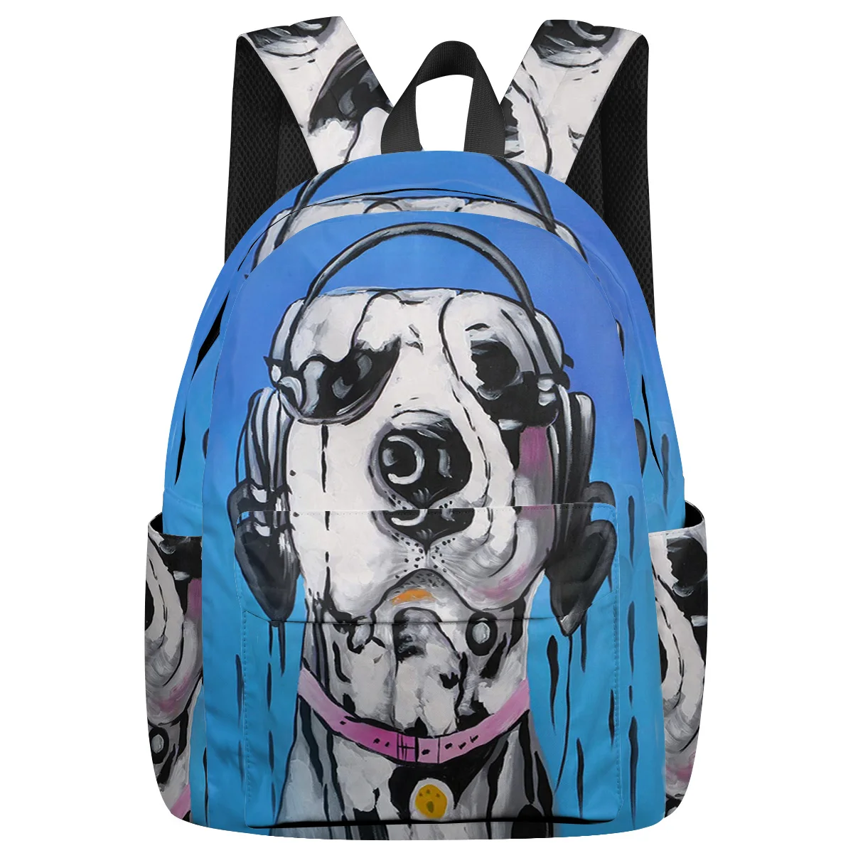 

WHEREISART Spotted Dog Backpacks Multipurpose Daypacks Outdoor Activities Scratch Resistant Athletic Backpack Laptop Backpacks