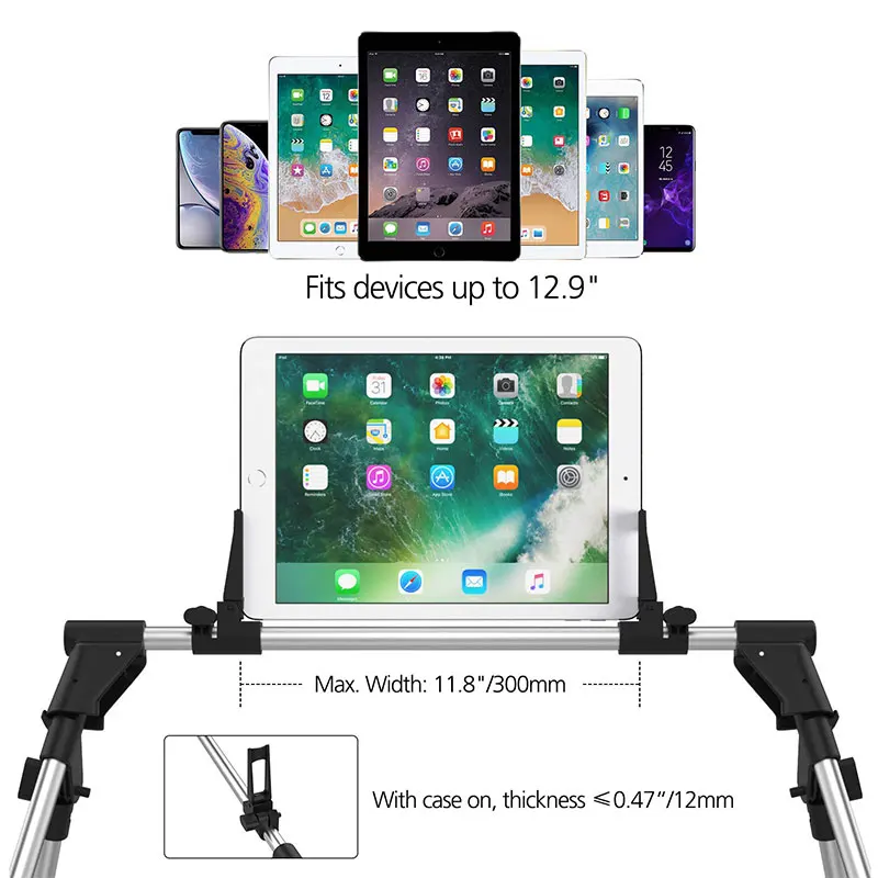 Универсальная подставка для планшета, держатель, длинная рука, для IPad 2, 3, 4, Air Mini, для samsung, lenovo, ленивая кровать, стол, крепление для 6-12,9 дюймов, планшетный ПК