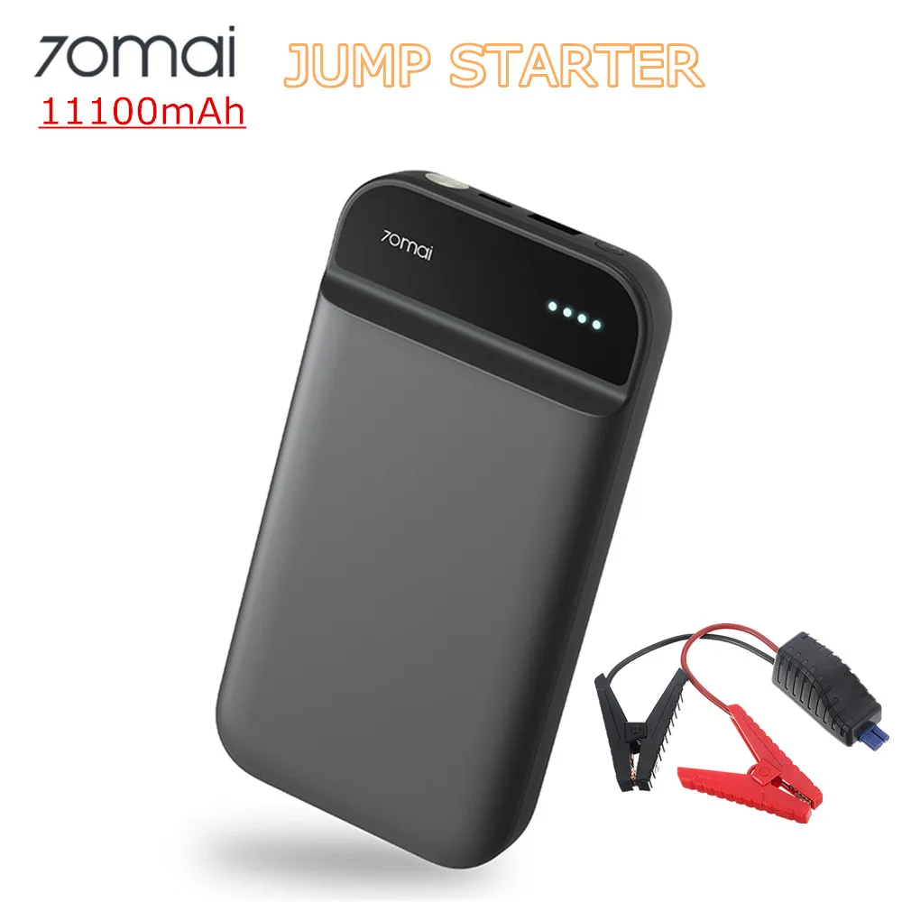 

70mai Jump Starter 11100mAh Portable 70mai Car Jump Starter 12V 600A Emergency Battery Booster Waterproof Charger Power Bank Kit