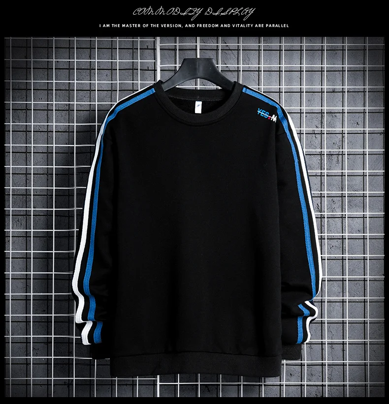 Мужская повседневная толстовка, толстовка, модная, 4XL, свободная, хип-хоп толстовка, пуловер, Мужская Уличная одежда с длинным рукавом, Sudadera Hombre