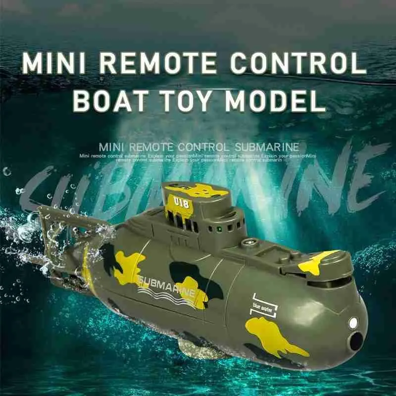 6 Channel Submarine Boat Toy Remote Control Boat Waterproof RC Diving Toy Simulation Model Gift Toy for Kids