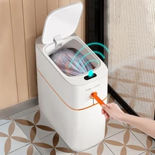 Smart Prullenbak Thuis Intelligente Automatische Packaing Touchless Afvalbak Inductie Sensor Huisvuilemmer Voor Keuken Badkamer
