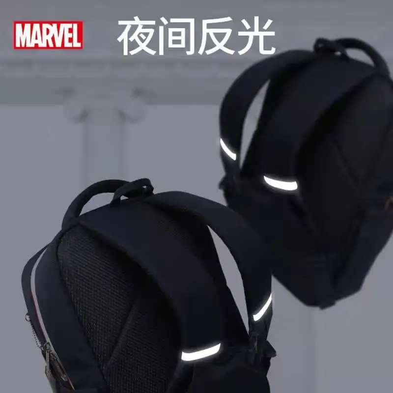 Disney New School Bags For Boys Primary Student Shoulder Orthopedic Backpack Grade 1-5 Light Large Capacity Iron Man Mochila