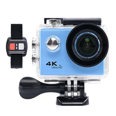 Синий Andoer F71R Экшн-камера цифровая 4K WiFi 1080P HD экшн-Камера спортивная DV 30M Подводная Водонепроницаемая камера на шлем - Цвет: Синий