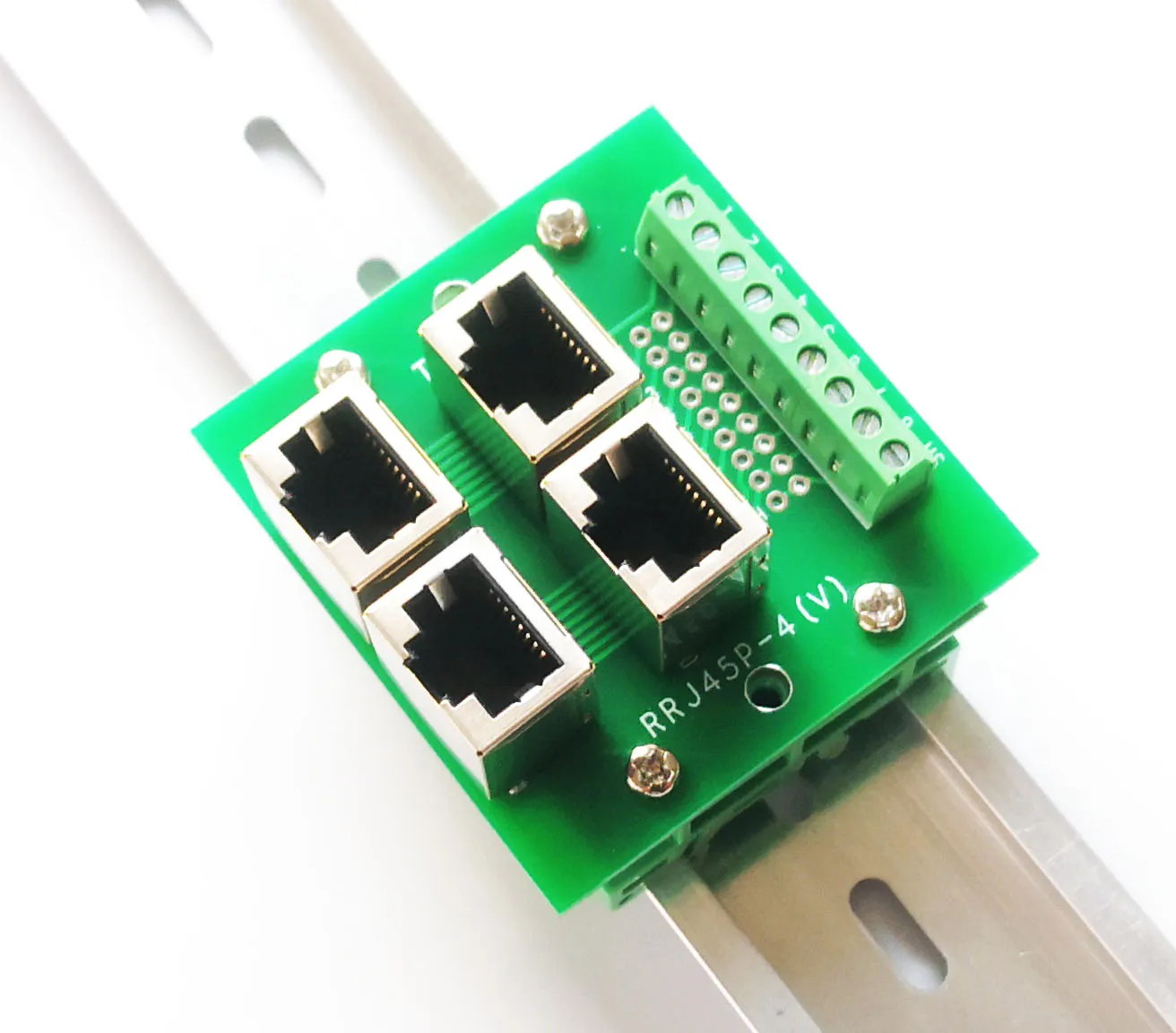 4 way rj45 8p8c para aparafusar a placa de fuga dos terminais com