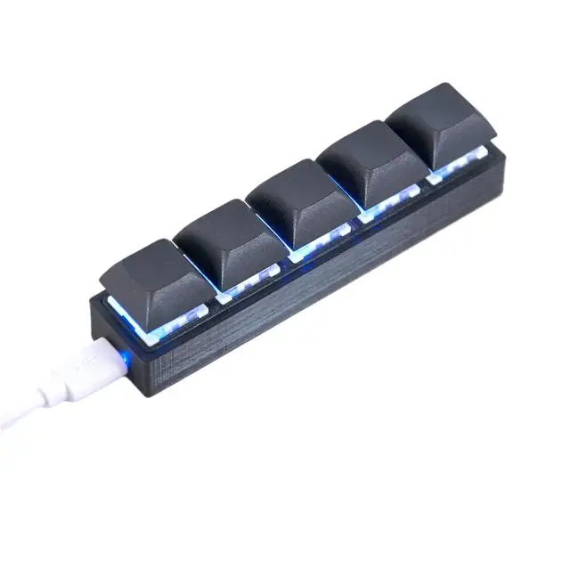 Mini Teclado Mecânico Para Jogos Com Cabo De Dados De Luz RGB USB Para  Janela OSU HID Teclado Padrão Para Escritório, Jogos, Música, Mídia,  Controle