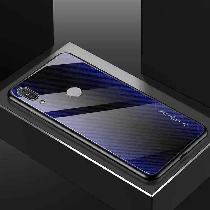 deep blue Для Asus Zenfone Max Pro M1 ZB601KL чехол силиконовый мягкий бампер из закаленного стекла чехол для Asus ZB602Kl крышка полосатые чехлы для телефонов - Цвет: deep blue