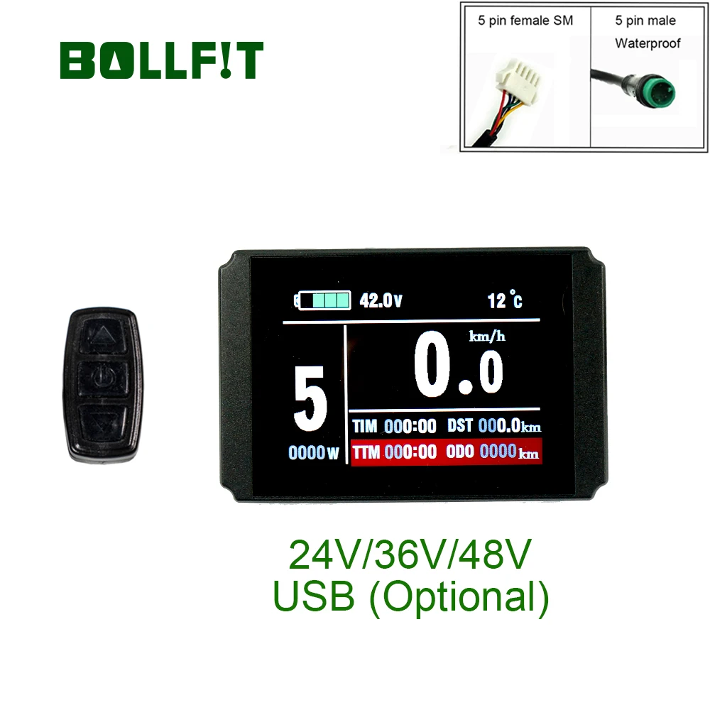 ЖК дисплей BOLLFIT Kunteng KT 8h 8 дюймов для электровелосипеда комплект преобразования