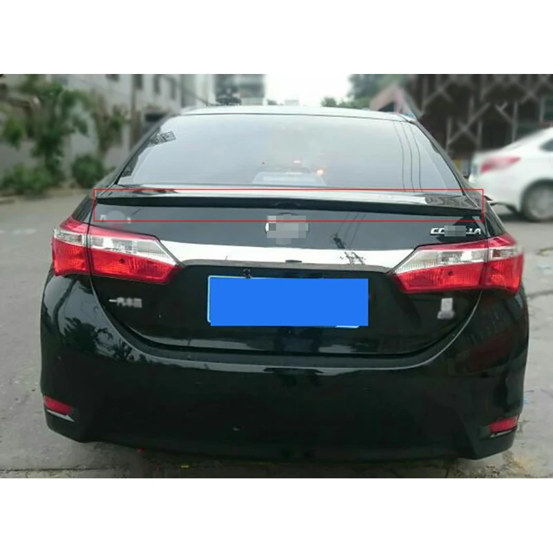 Высококачественный ABS Автомобильный задний спойлер для Corolla спойлер для губ
