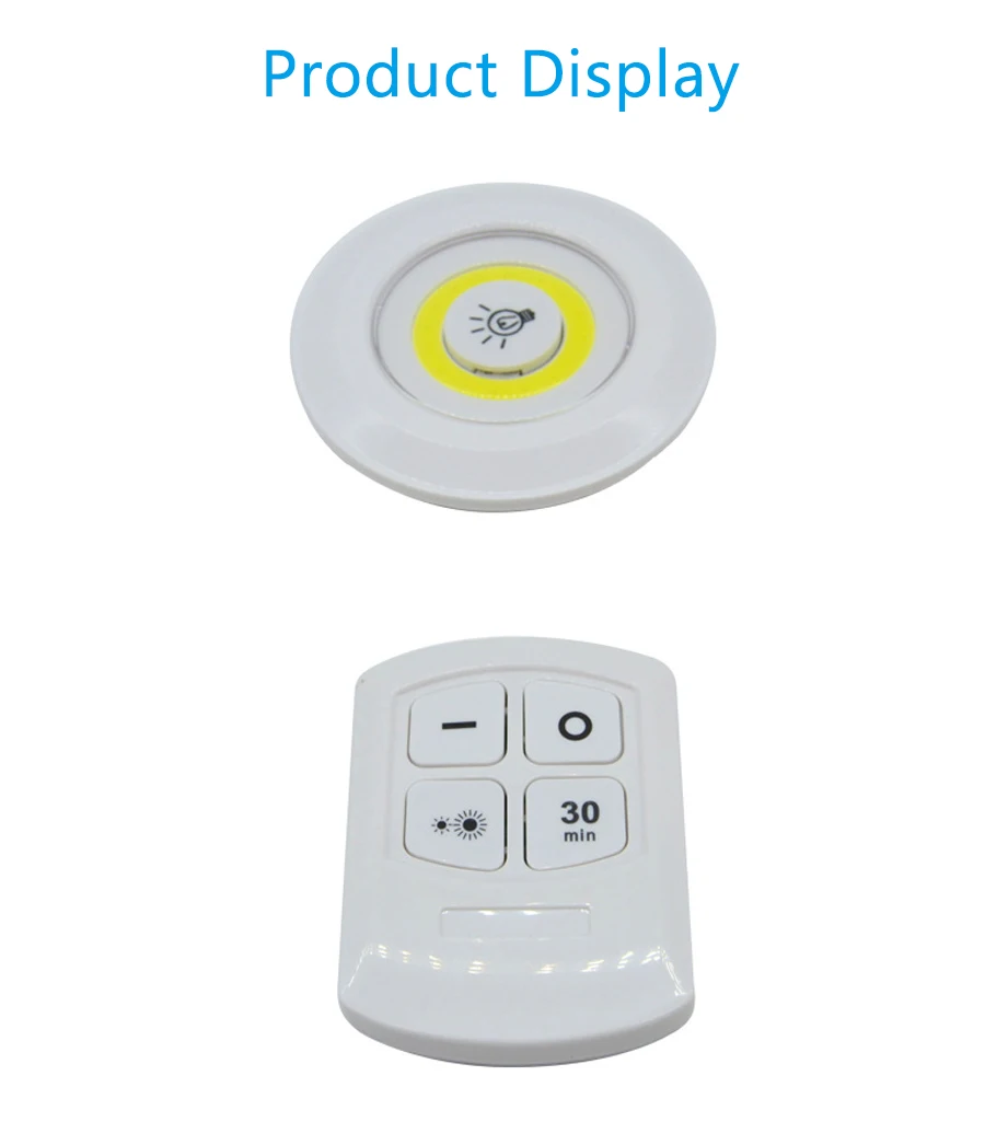 Светодиодный светильник с регулируемой яркостью под шкафом с дистанционным управлением, работающий от батареек, светодиодный светильник для шкафа для кухни, ночник