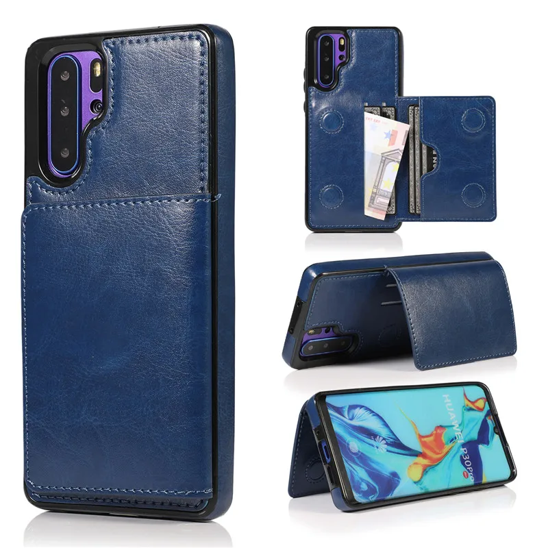 Синий Мульти в виде кошелька, с карманом для карточек чехол для huawei P30 Lite Флип кожаный чехол противоударный задняя крышка для huawei P30 Pro mate 20 Lite Coque - Цвет: Синий